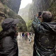 Wulong's natural limestone bridges and green valley